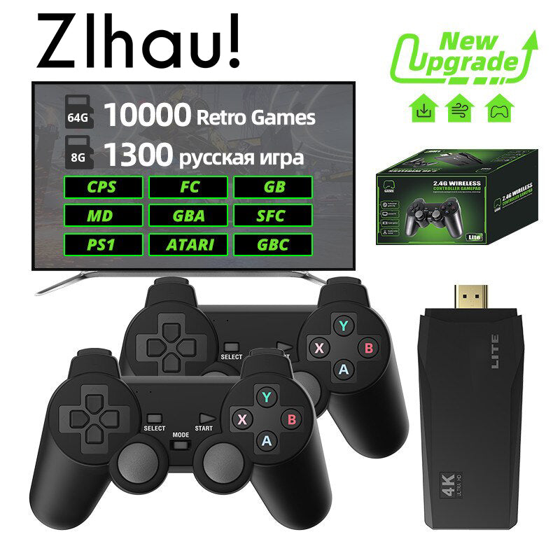 video game retro 4k com 10000 games zihau