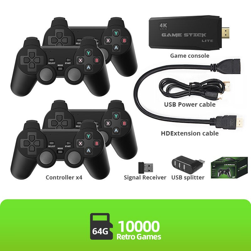 video game retro 4k com 10000 games zihau